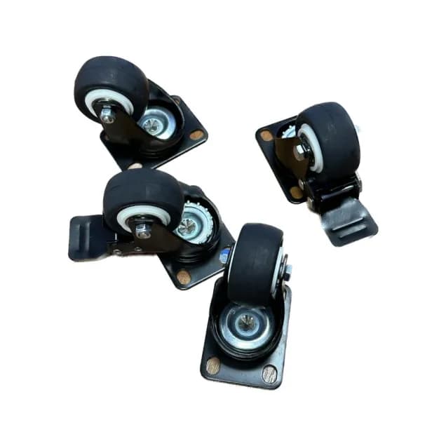 Heavy Duty 2-Inch Castor Wheels with Brake for Network Rack Cabinets