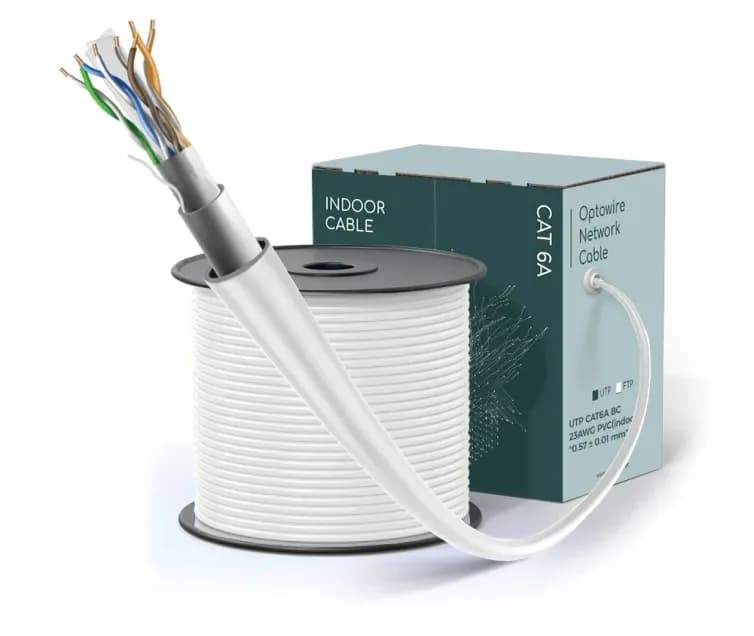 Optowire U/FTP CAT6a, Indoor, 100% Copper PVC, 0.57