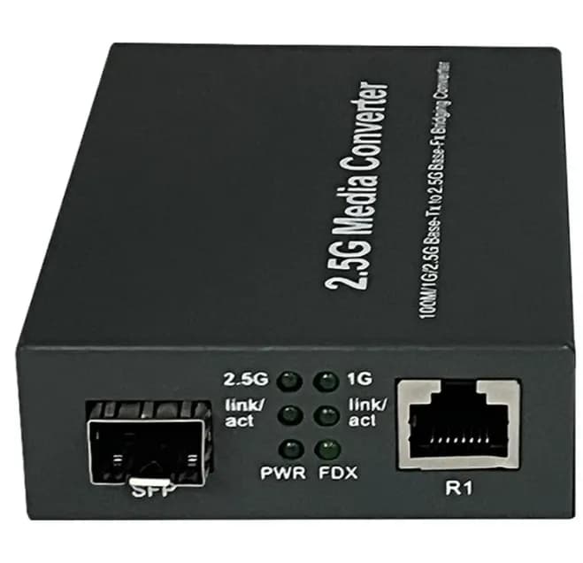 2.5G-1SFP-1RJ45 Media Convertor
